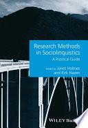 Research Methods in Sociolinguistics