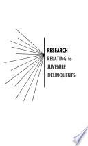 Research Relating to Special Groups of Children