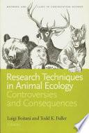 Research Techniques in Animal Ecology