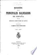 Reseña de los principales balnearios de España por los medicos directores de baños