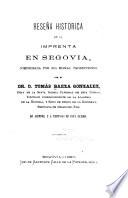 Reseña histórica de la imprenta en Segovia