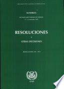 Resoluciones y otras decisiones