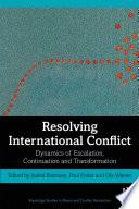 Resolving International Conflict