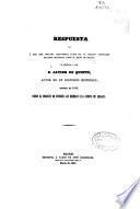 Respuesta que a Don José Morales Santisteban, autor de un folleto intitulado Estudios históricos sobre el Reino de Aragón se apresura a dar D. Javier de Quinto autor de un Discurso histórico impreso en 1840 sobre el derecho de suceder las hembras a la Corona de Aragón