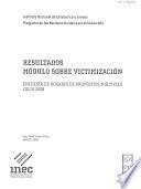 Resultados módulo sobre victimización
