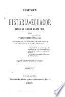 Resumen de la historia del Ecuador desde su origen hasta 1845