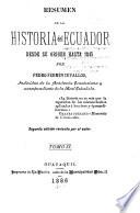 Resumen de la historia del Ecuador desde su orijen hasta 1845