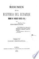 Resumen de la historia del Ecuador desde su orijen hasta 1845