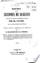Resumen de las lecciones de análisis dadas en la escuela politécnica de Paris