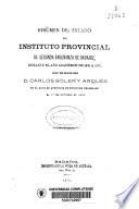 Resumen del estado del Instituto de Segunda Enseñanza de Badajoz durante el año académico de ...