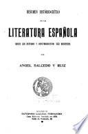 Resumen histórico-crítico de la literatura española