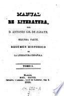 Resumen Historico De La Literatura Española