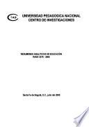 Resúmenes analíticos en educación