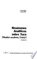 Resúmenes analíticos sobre yuca