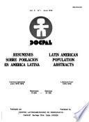 Resúmenes sobre población en América Latina