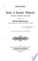 Resumo das licção comparada sobre o direito privado professadas por Clovis Bevilaqua ...