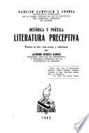 Retórica y poética, literatura preceptiva puesta al día