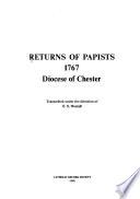 Returns of Papists, 1767