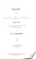 Review of the New York Musical Season 1885-1886 [-1889-1890]