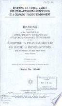 Reviewing U.S. capital market structure