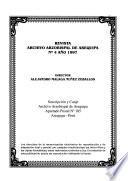 Revista Archivo Arzobispal de Arequipa