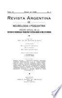 Revista Argentina de neurología y psiquiatría