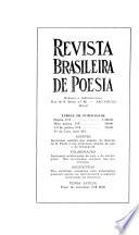 Revista brasileira de poesia
