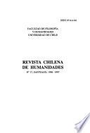 Revista chilena de humanidades