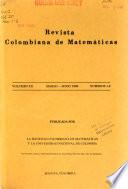 Revista colombiana de matemáticas