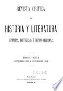 Revista crítica de historia y literatura españolas, portuguesas e hispano-americanas