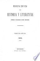 Revista crítica de historia y literatura españolas, portuguesas e hispano-americanas