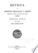 Revista de archivos, bibliotecas y museos