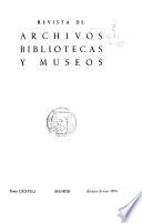 Revista de archivos, bibliotecas y museos