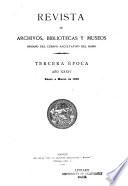 Revista de archivos, bibliotecas y museos