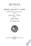 Revista de archivos, bibliotecas y museos