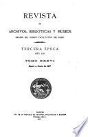 Revista de archivos, bibliotecas y museos