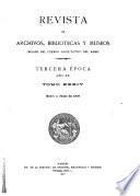 Revista de archivos, bibliotecas y museos