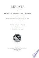 Revista de archivos, bibliotecas y museos