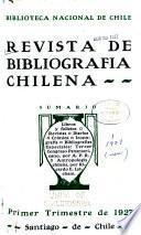 Revista de bibliografía chilena