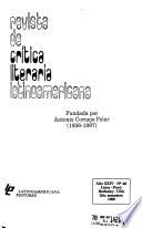 Revista de crítica literaria latinoamericana