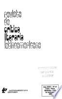Revista de crítica literaria latinoamericana