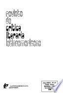Revista de crítica literaria latinoamericana