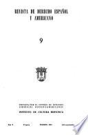 Revista de derecho Español y Americano