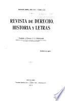 Revista de derecho, historia y letras