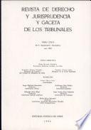 Revista de Derecho y Jurisprudencia y Gaceta de los Tribunales Tomo LXXIX