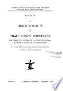 Revista de dialectología y tradiciones populares