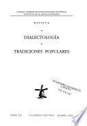 Revista de dialectología y tradiciones populares