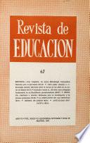 Revista de educación nº 67