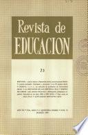 Revista de educación nº 73