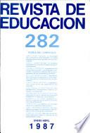 Revista de educación no 282. Teoría del currículo